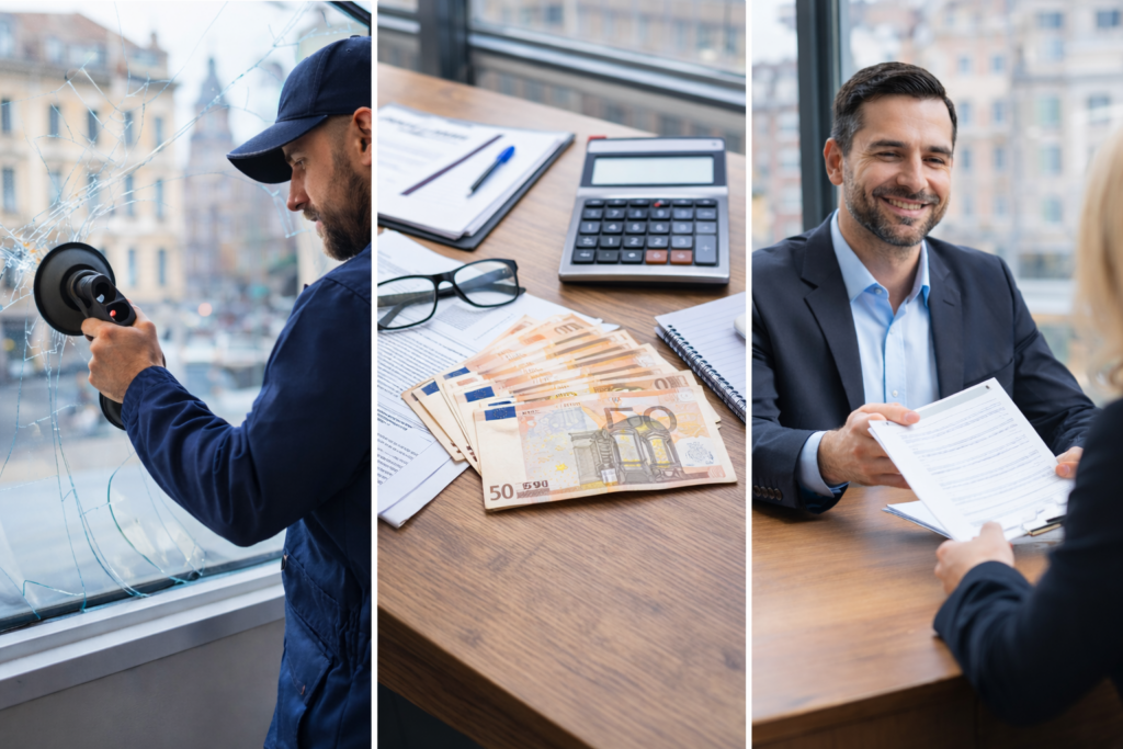 Franchise assurance vitrerie Lille: 3 Étapes Remboursement Bris de Glace