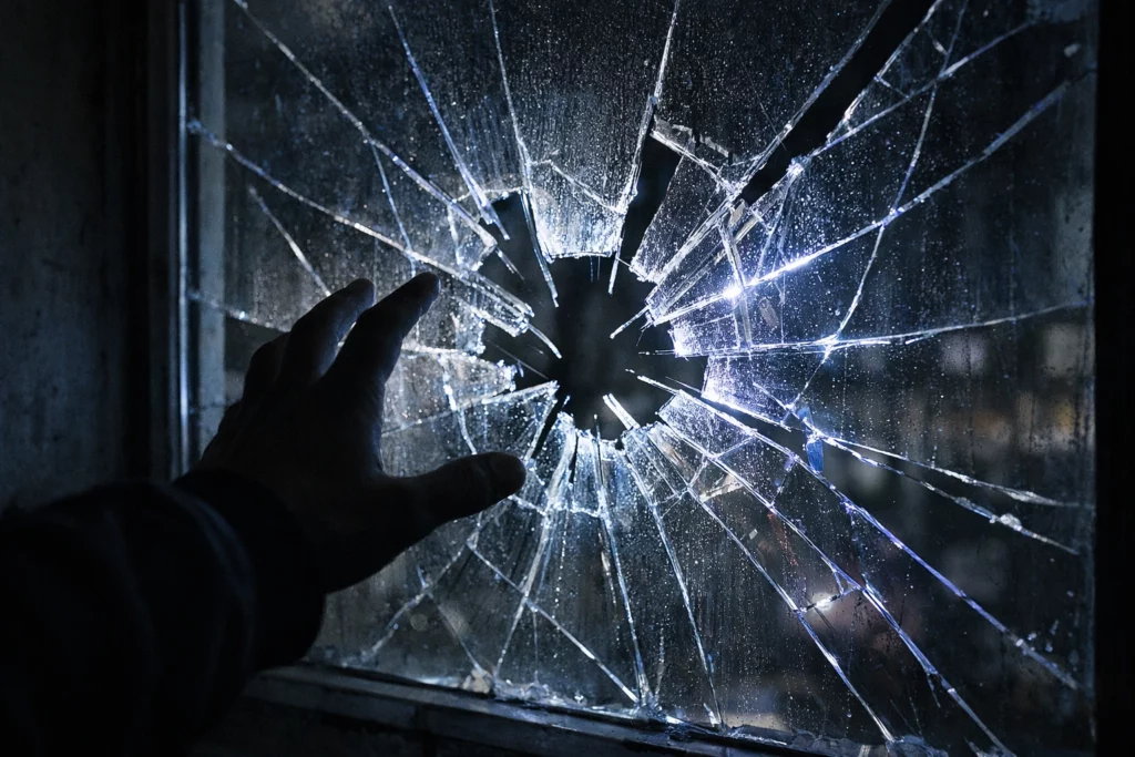 Que faire en cas de vitre cassée nuit, 5 étapes pour réagir