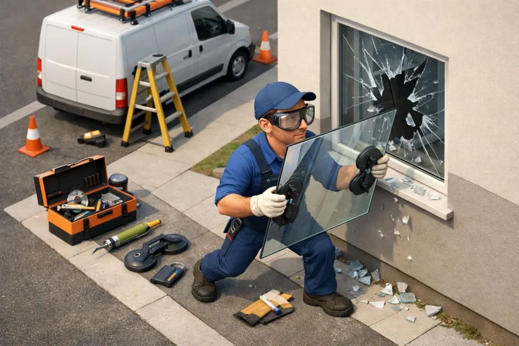 Dépannage vitrerie urgence entreprise lille