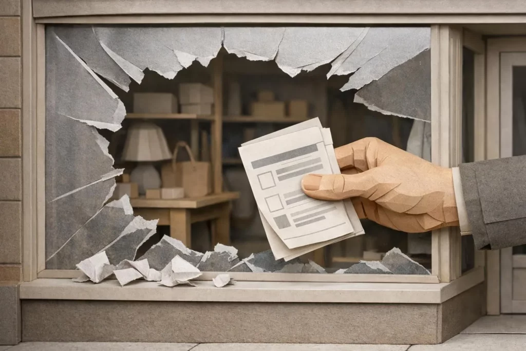 Vitrine magasin cassée assurance, ce que vous devez absolument savoir