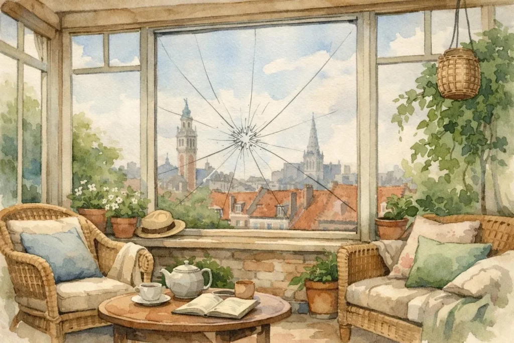 Votre véranda à Lille a une vitre cassée, que faire immédiatement ?