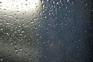 water droplets on a window